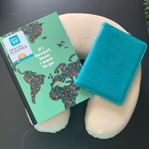 Travel Planner and Passport Holder Set
